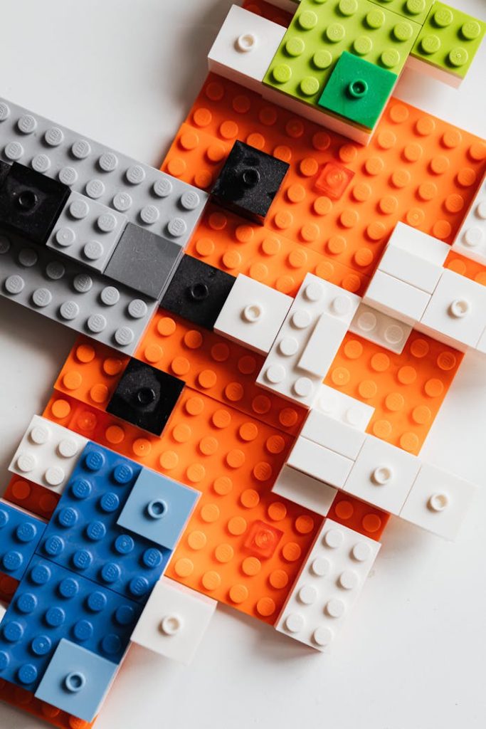 Close-up of Lego Blocks