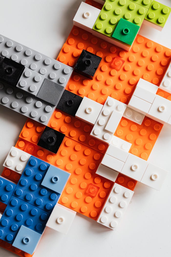 Close-up of Lego Blocks